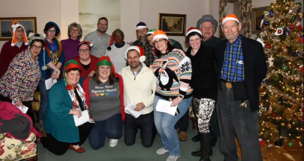 New Wave caroling at hospice
