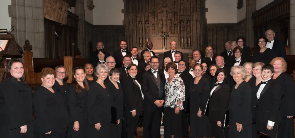 Group photo of New Wave Singers taken 2017